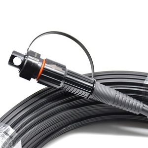 KNOFC IP 68สายเคเบิลรับแรงกระแทกกันน้ำมินิ SC APC 1F G657A2 FTTH สายเคเบิลหล่นผมเปีย50ม.