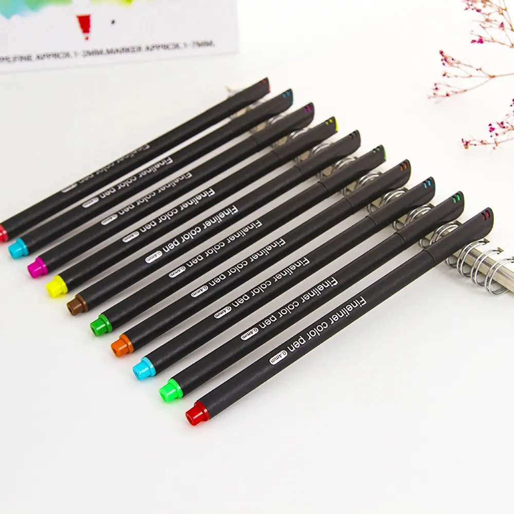 24 di colore Fineliner Penna di Colore Set, 0.4 millimetri di Colore Belle Liner Schizzo Penna Disegno A Penna