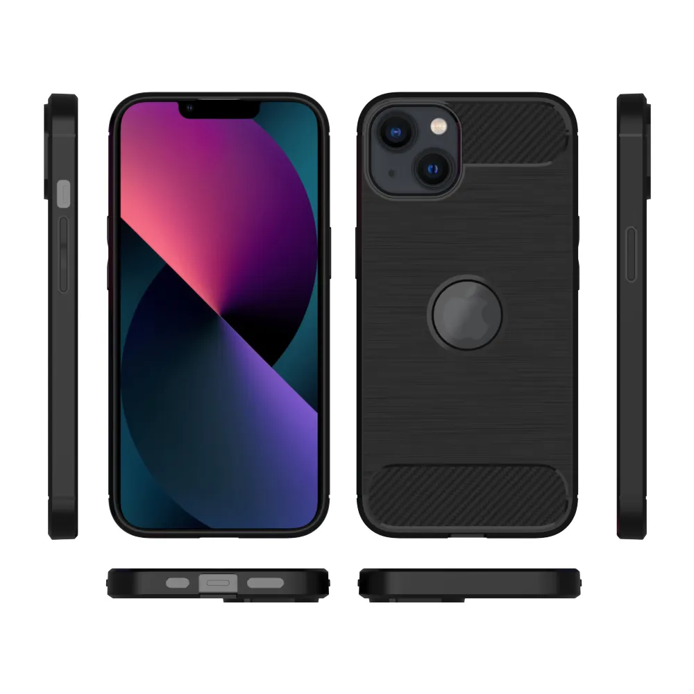 Yeni ürün karbon Fiber TPU siyah kapağı Anti kayma Scratch telefon iphone için kılıf 11 Pro max cep telefonu kılıfı