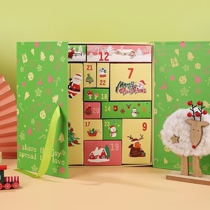 Sıcak satış gemi hazır yaratıcı karton sürpriz kör kutu noel hediyesi kutu geri sayım takvim hediye ambalaj kutusu - Product Image 4
