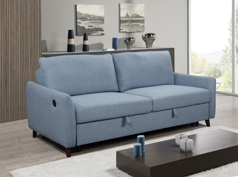 New modern cheaper fabric living room sofa  set with pull out sleeper bed for home