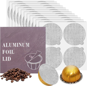 Vertuo 41Ml Navulbare Koffiecapsules Herbruikbare Aluminiumfolie Lege Koffiepads Met Foliedeksel Voor Gemalen Koffie - Product Image 4