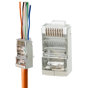 Fabrika desteği EZ tipi 8P8C ağ RJ45 Cat6 Cat6A FTP konnektörleri geçmek - Product Image 2
