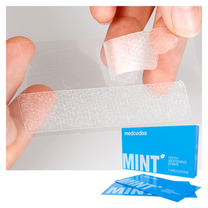Medcodes 7 paires en gros multi-saveur végétalien enlever les taches de dents souffle rafraîchissant brillant dents blanchissant bandes pour les dents - Product Image 3