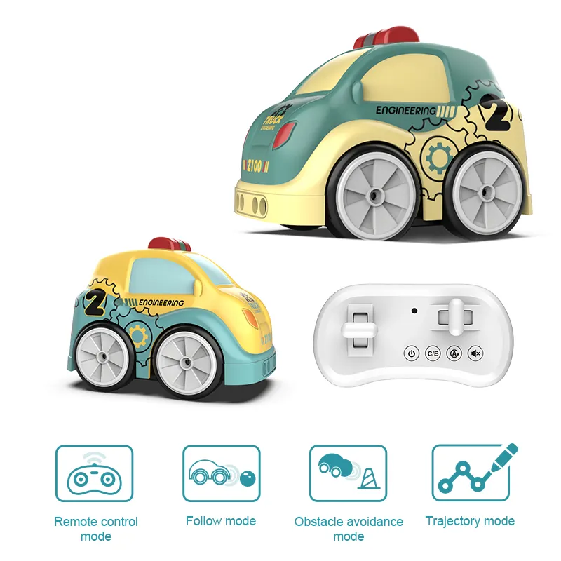 Mobil mainan Remote Control kartun lucu, mobil mainan Remote Control dengan Sensor gerakan cerdas ikuti saya, mobil mainan RC terbaik untuk anak-anak