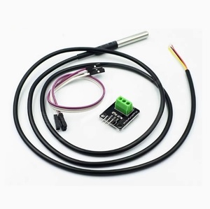 DS18B20 Módulo de sensor de temperatura totalmente impermeable Sonda de termómetro digital + módulo con cable