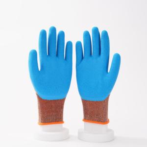 ラテックスコーティング労働手袋ハーフラテックスクリンクルグローブ滑り止め機能付き - Product Image 2