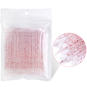 Güzellik kirpik uzatma Glitter tek kullanımlık mikro fırça çıkarma çubukla toptan güzellik kirpik uzatma araçları