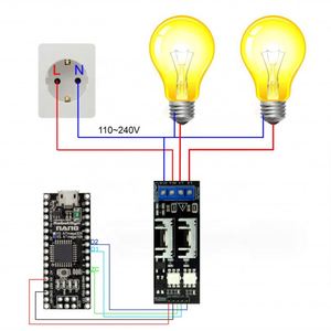 <strong>Module</strong> power supply AC Light Dimmer <strong>Module</strong> 2 <strong>channels</strong> 3.3V/5V logic <strong>module</strong> - Product Image 4