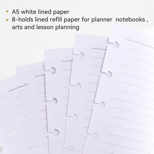 Tùy chỉnh A5 lõi ngang dòng trống bên trong trang trifora sáu lỗ bảy lỗ Nhà cung cấp - Product Image 6