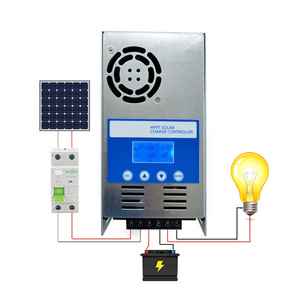 12V 24V 48V 60A фотоэлектрический контроллер солнечной батареи с подсветкой - Product Image 4