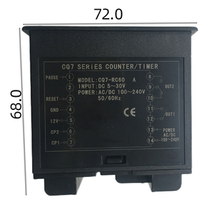 Sommv 72*72 220VAC Relayoutput Contador de temporización y función de conteo de medidor Contador de temporización inteligente - Product Image 3