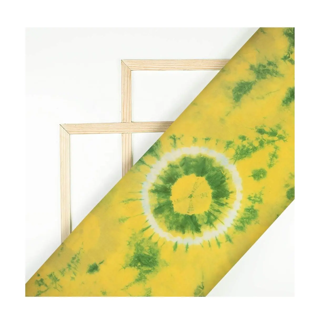 Tela de algodón suave para teñir ropa de mujer, tejido de teñido de verduras naturales, Color amarillo limón y verde, peso ligero