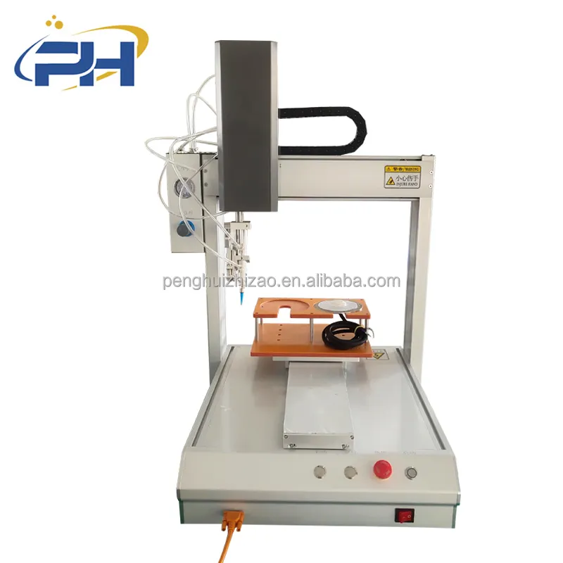 Roterende 4-assige Dispenser Hoge Precisie Zelfklevende Dispenser Machine Automatische Rotatie Lijm Dispenser Machine