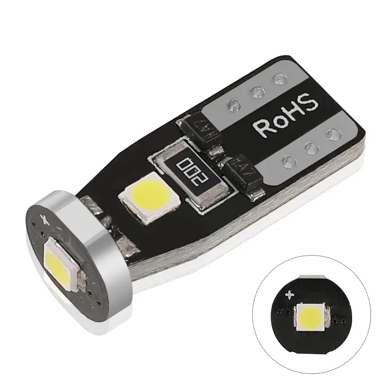 Evitek-bombilla Led blanca ámbar para lámpara de estacionamiento de coche, T10 W5W Canbus T10 3030-3SMD, 12V