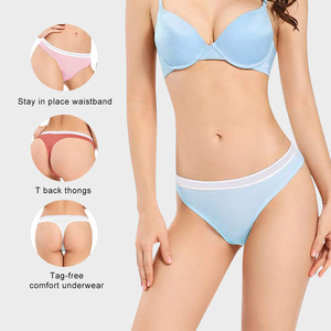 低腰透气流行高品质棉丁字裤女性感内衣 - Product Image 3