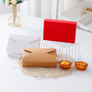 Hotsale phong bì loại Cookie Bánh Gừng Nướng Bao bì hộp trắng đỏ tông Kraft Giấy Bánh Bao bì hộp - Product Image 2