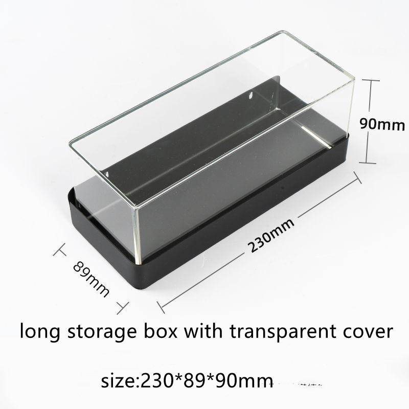 Longue boîte de rangement avec couvercle