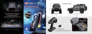 Hyper Go Mjx H8H รถ RC 1/8 4WD 2.4G รถบรรทุกควบคุมระยะไกลรถจำลองการปีนเขาออฟโรดพร้อมล็อคของเล่น RC - Product Image 2
