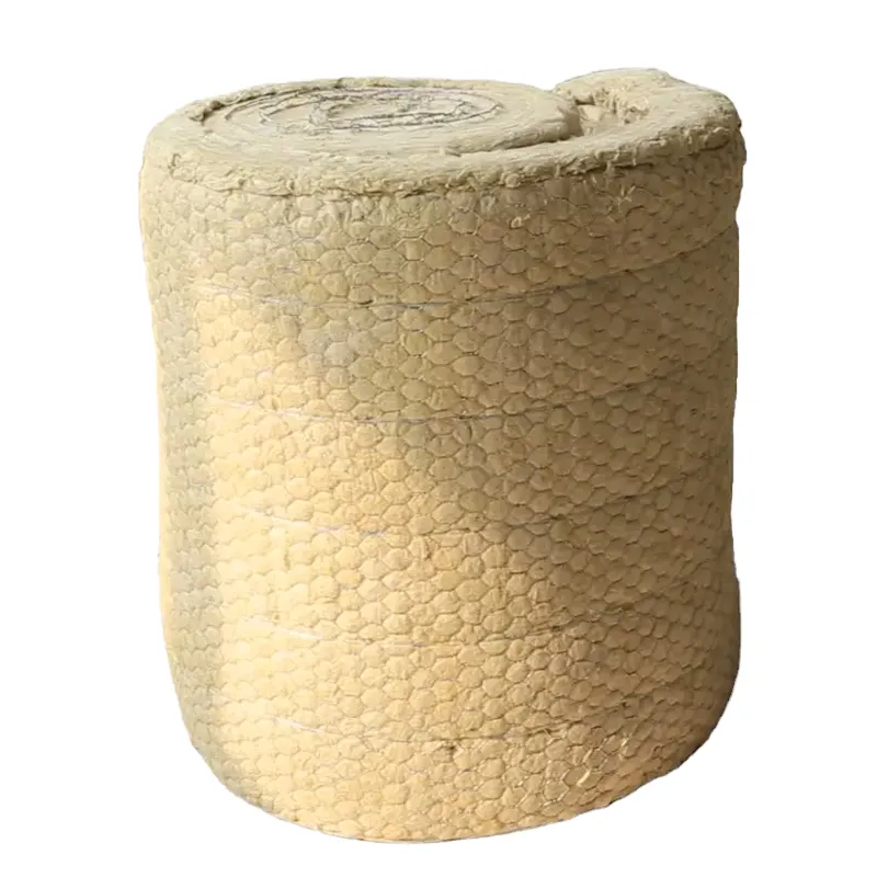 Prix bon marché laine de roche matelas isolation laine minérale rouleau laine de roche couverture isolation thermique 60kg/m3 80kg/m3 panneau de laine de roche