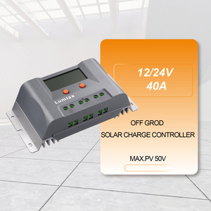 Lumiax 20A 30A 40A 60A 12V 24V USB LCD Smart pwm солнечная панель контроллер заряда - Product Image 1