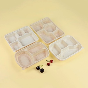 Custom Printed Biodegradable Fast Food Packaging Boxes Set Take Away Disposable Corn <strong>Starch</strong> Container <strong>Box</strong> - Product Image 2