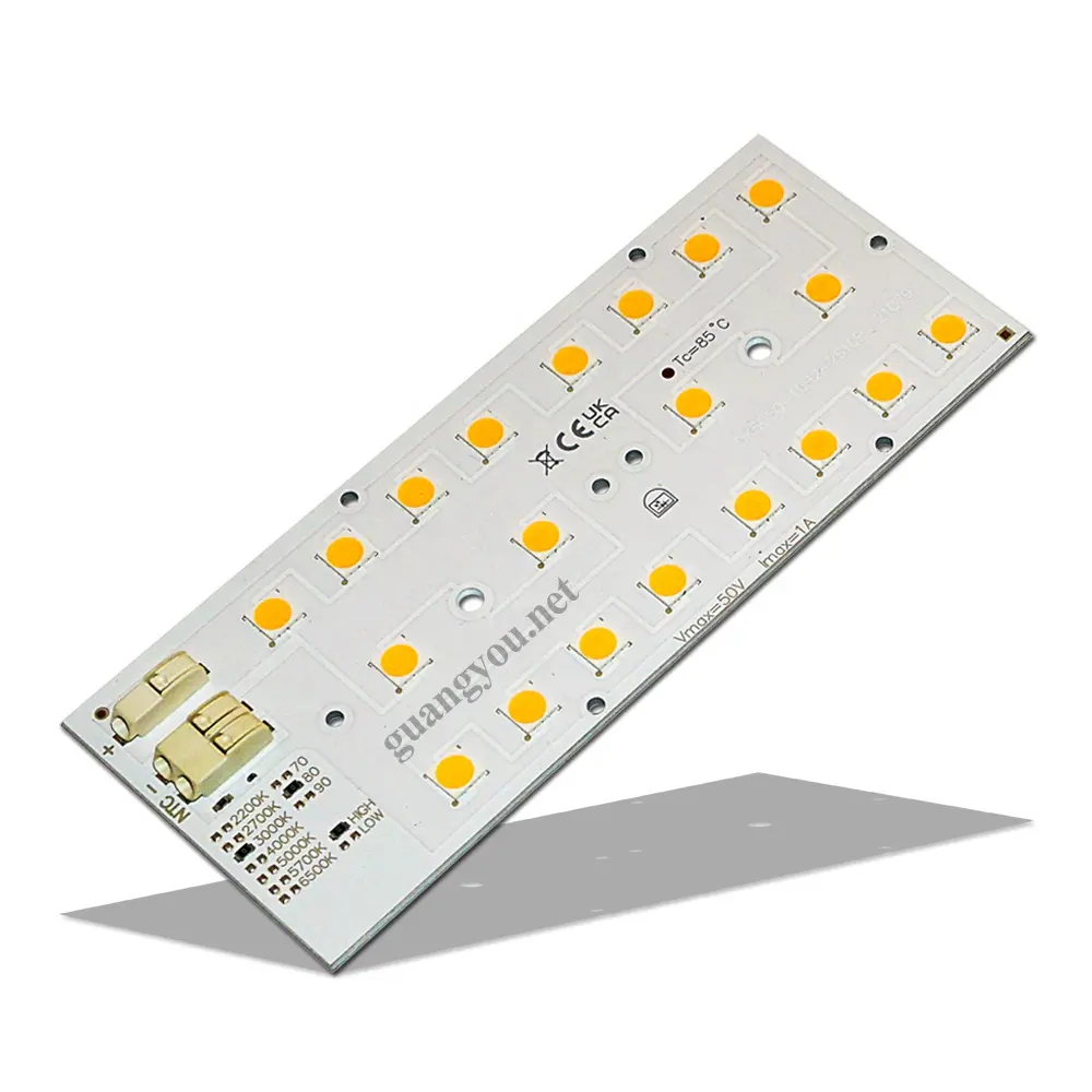 All'ingrosso modulo lampione stradale 25W 121.4x49.5 DC48V SMD5050LED con lente con connettore di cablaggio modulo serie ZHAGA