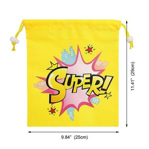 Thân Thiện Với Môi Khuyến Mãi Polyester Thăng Hoa Tái Chế Siêu Anh Hùng Bên Mua Sắm Ủng Hộ Dây Kéo Túi - Product Image 3