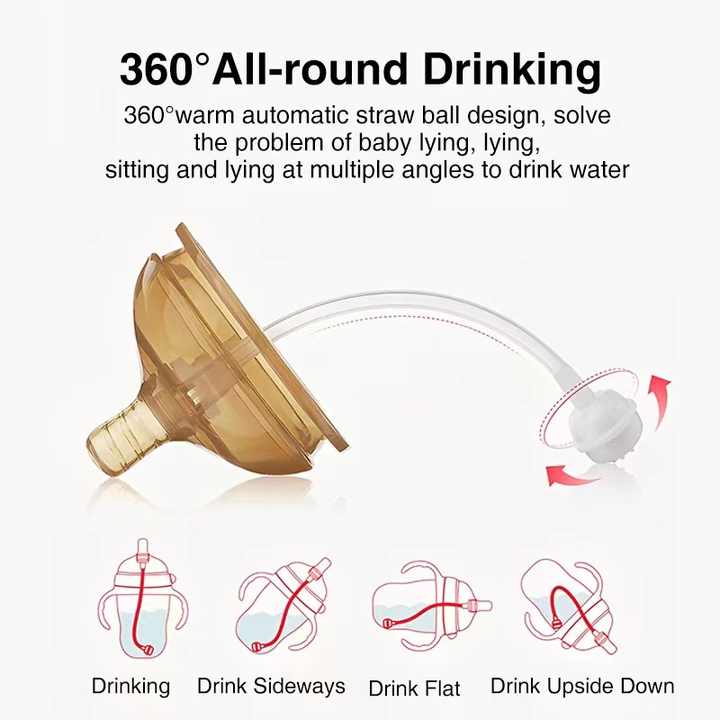 Botol air silikon bayi 0-36 bulan dengan pegangan/150ml/250ml/bayi laki-laki dan perempuan