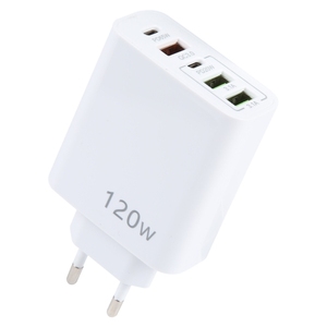 Factory Wholesale Price 120W Dual PD Type-C + 3 X USB Multi Port <strong>Charger</strong> Smart Charging for <strong>All</strong> SmartPhones - Product Image 6