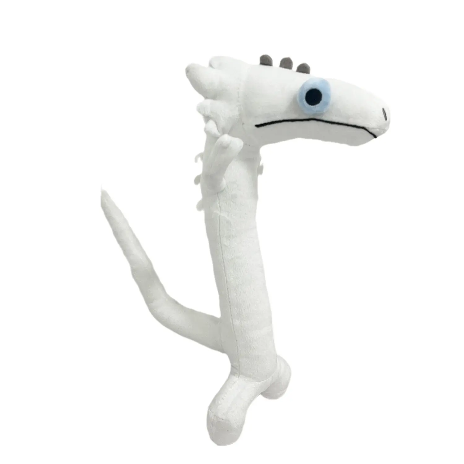 Brinquedo de pelúcia preto branco sem dentes e luz fúria dançando dragão brinquedos de pelúcia para crianças