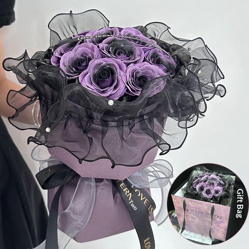 11 black plum sauce bouquet gradient purple