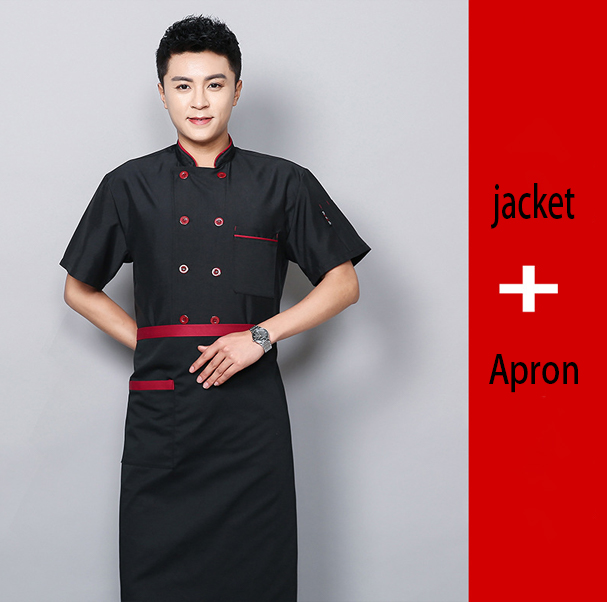 Short sleeve black+apron