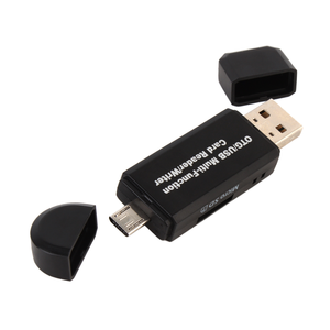 中国最畅销的二合一USB微型USB OTG SD TF读卡器写入器高速USB2.0读卡器SD适配器 - Product Image 1