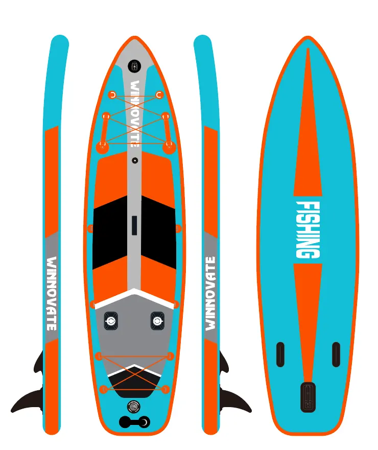 Winnovate2263 Blauw Oranje Duurzame Comfortabele Supboard Inflat Stand-Up Paddleboarding Isup Watersporten