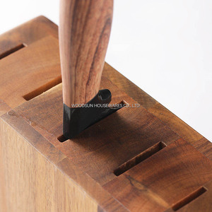 Woodsun Chất lượng cao phụ kiện nhà bếp gỗ tự nhiên Dao Chủ dao giá khối cho nhà bếp - Product Image 4