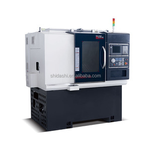 Syntec CNC контроллер наклонная кровать мини CNC токарный станок с осью C - Product Image 1