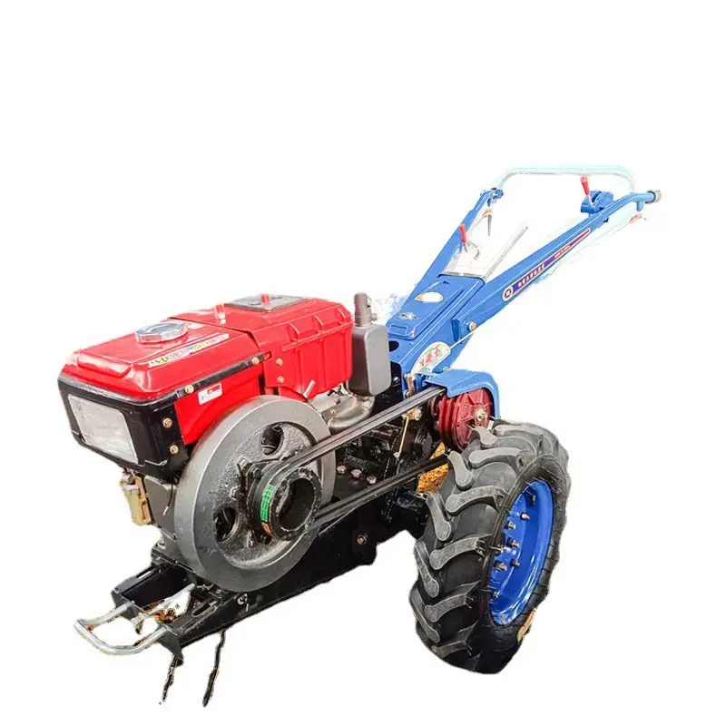 Tigarl 50Hp 4X4 Farm Tracto Lt504 Certificado Ce Diesel Dos ruedas Walk Behind Cultivator Rotary Mini Power Tiller