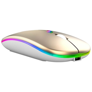 Dropshippippippipping צבעוני זוהר moust נטענת טעינה עכבר 2.4g טלפון אלחוטי מחשב נייד