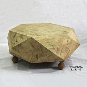 家居装饰客厅乡村实木侧茶几带腿 - Product Image 2