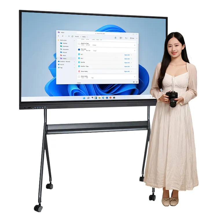 55 65 75 86 98 Inch Touch Pc Klasse Display Onderwijs Digitale Interactieve Board Smart Whiteboard