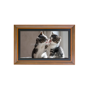 Shenzhen Factory Custom Wall Mount Digital NFTs Display Photoframe 21.5 22 Inch Wooden <strong>Frame</strong> Digital Photo <strong>Frame</strong> - Product Image 1