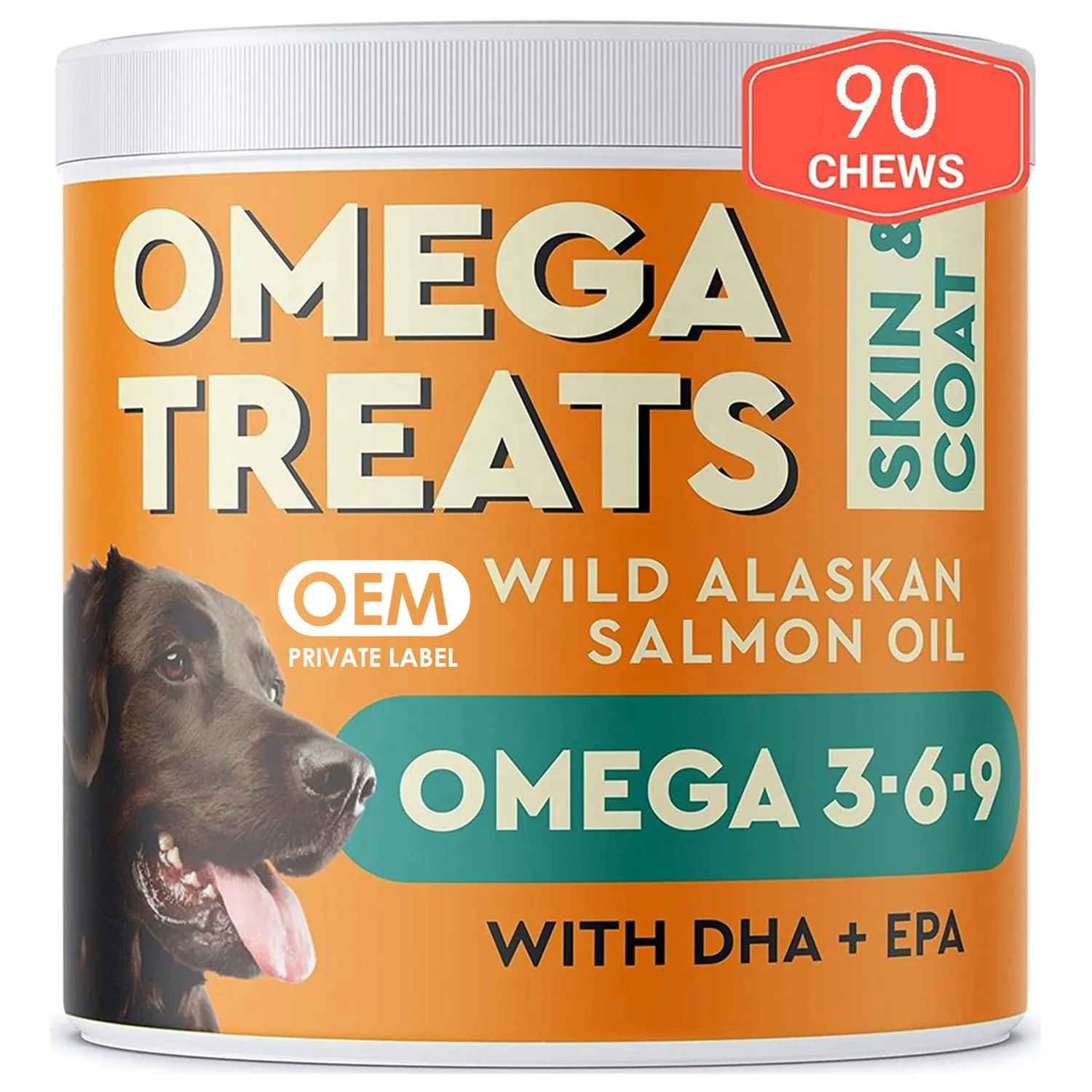 OEM Omega Soft Chews Treat Fish Oil Omega 3 Treats Pet Supplements For Dogs Skin And Coat With Salmon Oil