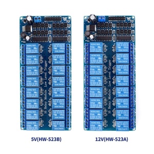 Modulo relè a 16 canali 5V 12V scheda di espansione intelligente con accoppiatore ottico controllo relè Wifi uscita 16 vie relè Modul per Arduino - Product Image 1