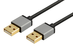 สายเคเบิล2.0 USB ตัวผู้-ตัวผู้พร้อมขั้วต่อชุบนิกเกิลสำหรับกล่องฮาร์ดดิสก์ไดรฟ์เครื่องเล่นดีวีดีแล็ปท็อประบายความร้อน - Product Image 5