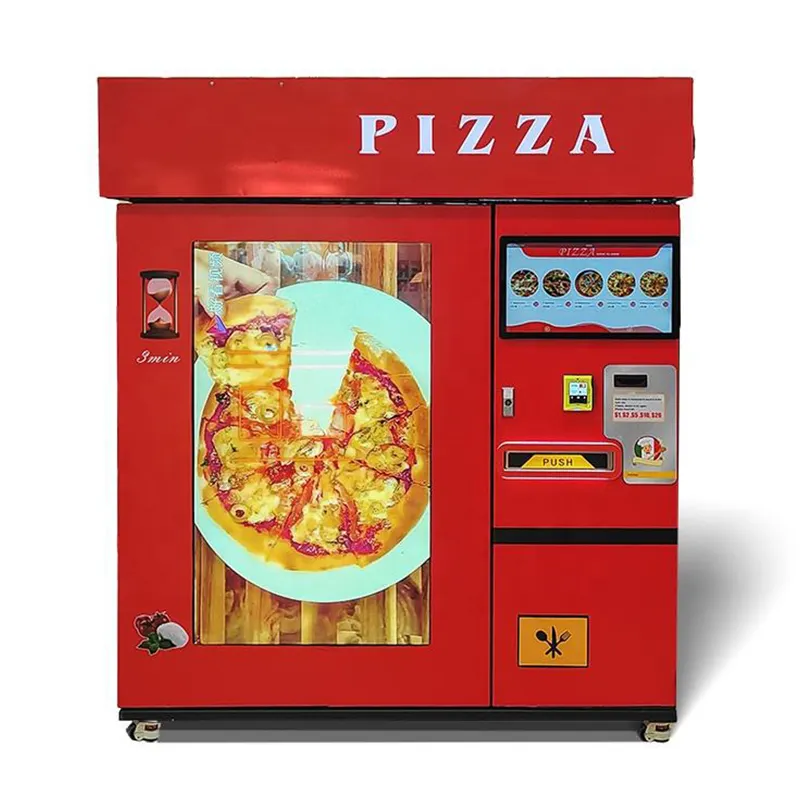 Автомат для продажи гамбургеров с лифтом в течение 24 часов, автомат для пиццы