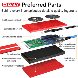 Daly smart bms lifepo4 8s 24v 200a <strong>programming</strong> bms dali lipo daly 200a 24v 8s with fan - Product Image 4