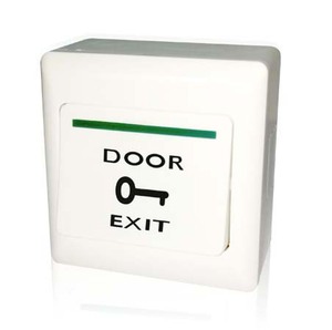 White Plastic Door <strong>Exit</strong> <strong>Push</strong> <strong>Button</strong> Switch 3A Max Output Access Control <strong>System</strong> - Product Image 2