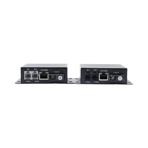 Fibra PCM Multiplexer 2CH porta telefonica RJ11 e 100M convertitore di linea telefonica Ethernet in fibra ottica Media Extender - Product Image 2