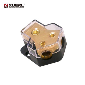 Toma de corriente de audio para coche, entrada 2GA, 2 x 4GA, cable de alimentación de cobre puro, divisor de asiento - Product Image 4